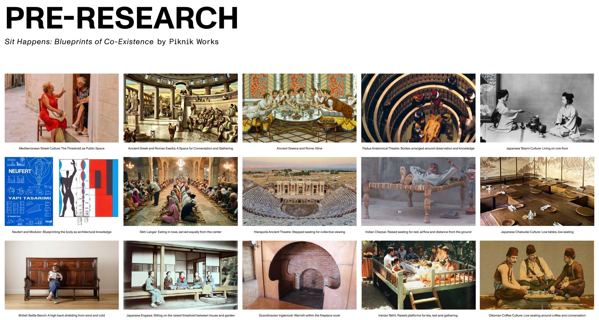 Sit Happens: Blueprints of Co-Existence — Pre-Research