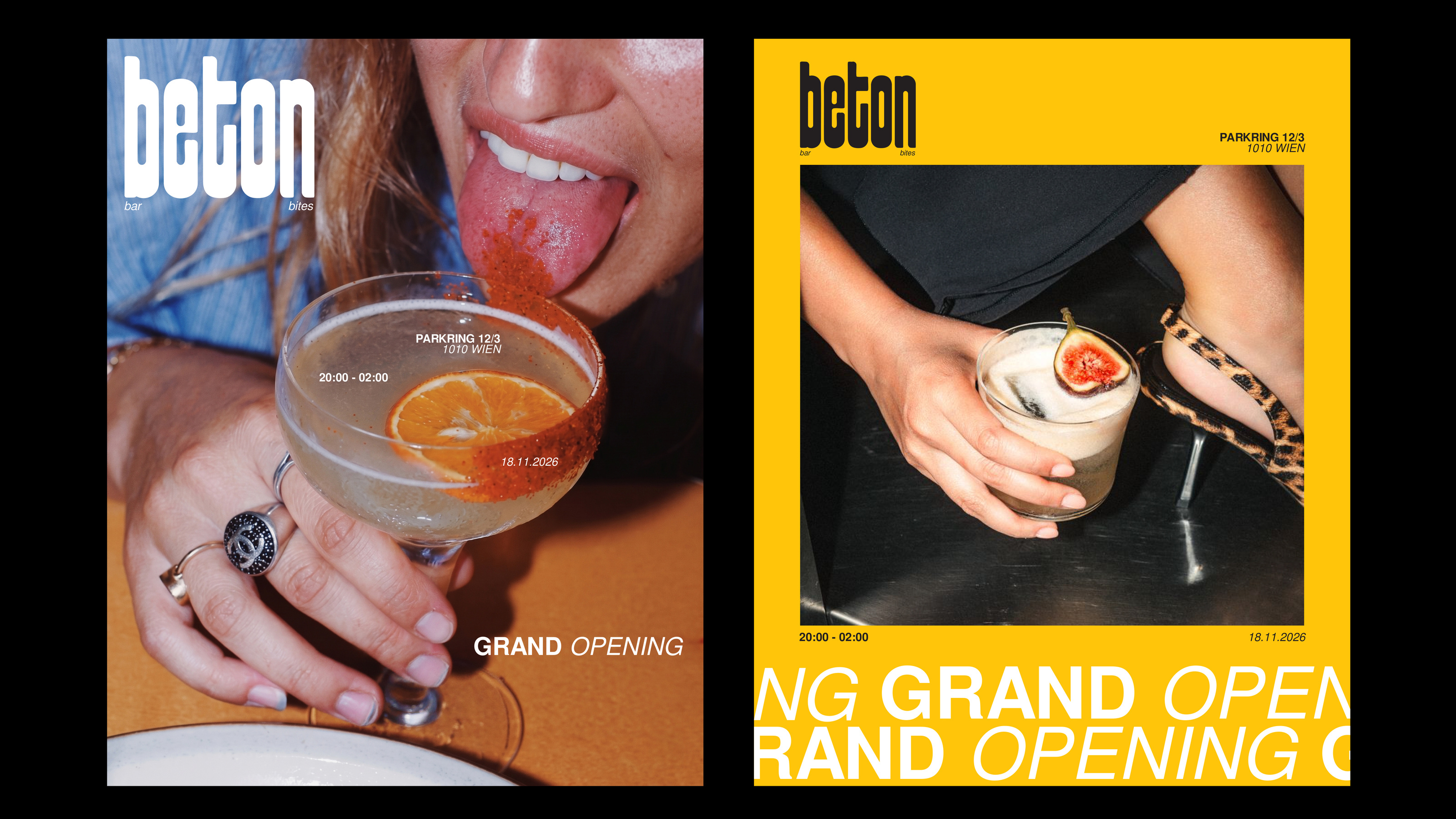 Beton Vienna — Beton visual identity — opening campaign